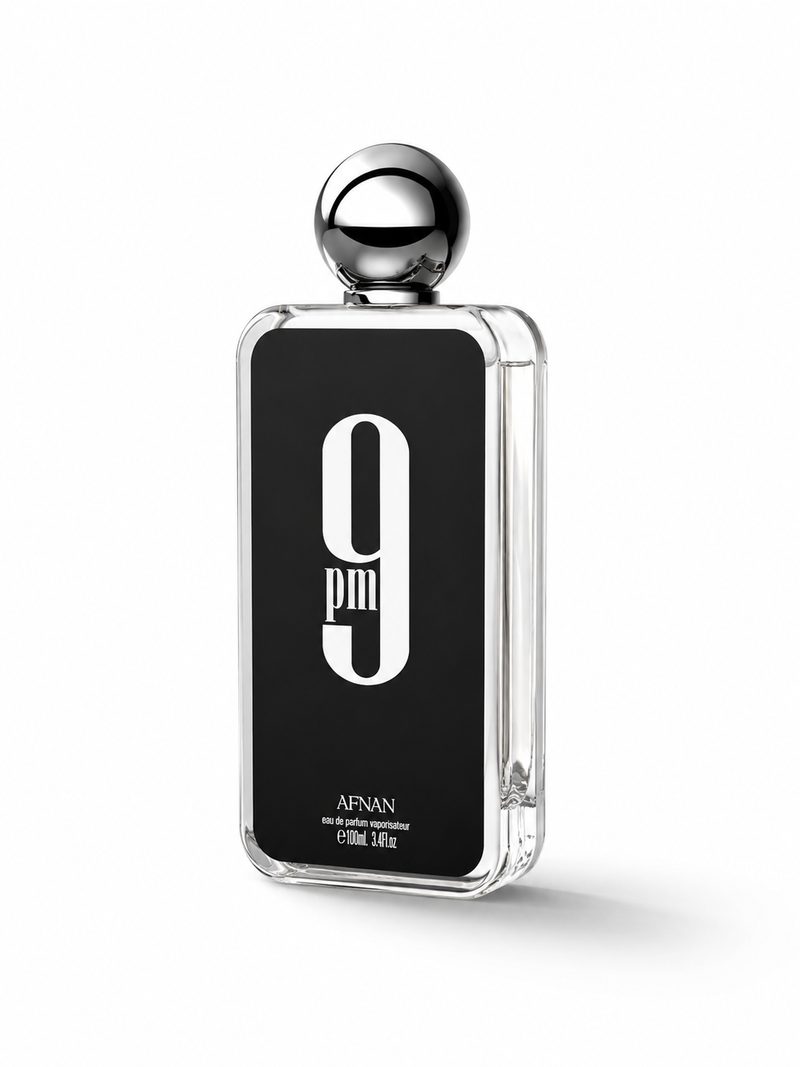 9PM Inspired Perfume for Men — 100ml Alcohol-Free, Long-Lasting Black Bottle