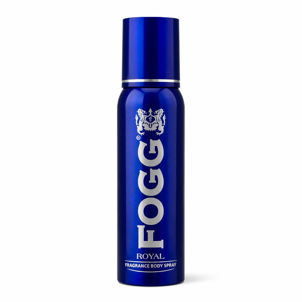 Fogg Royal Fragrance Body Spray for Men — 120ml, Long-Lasting, Blue Bottle