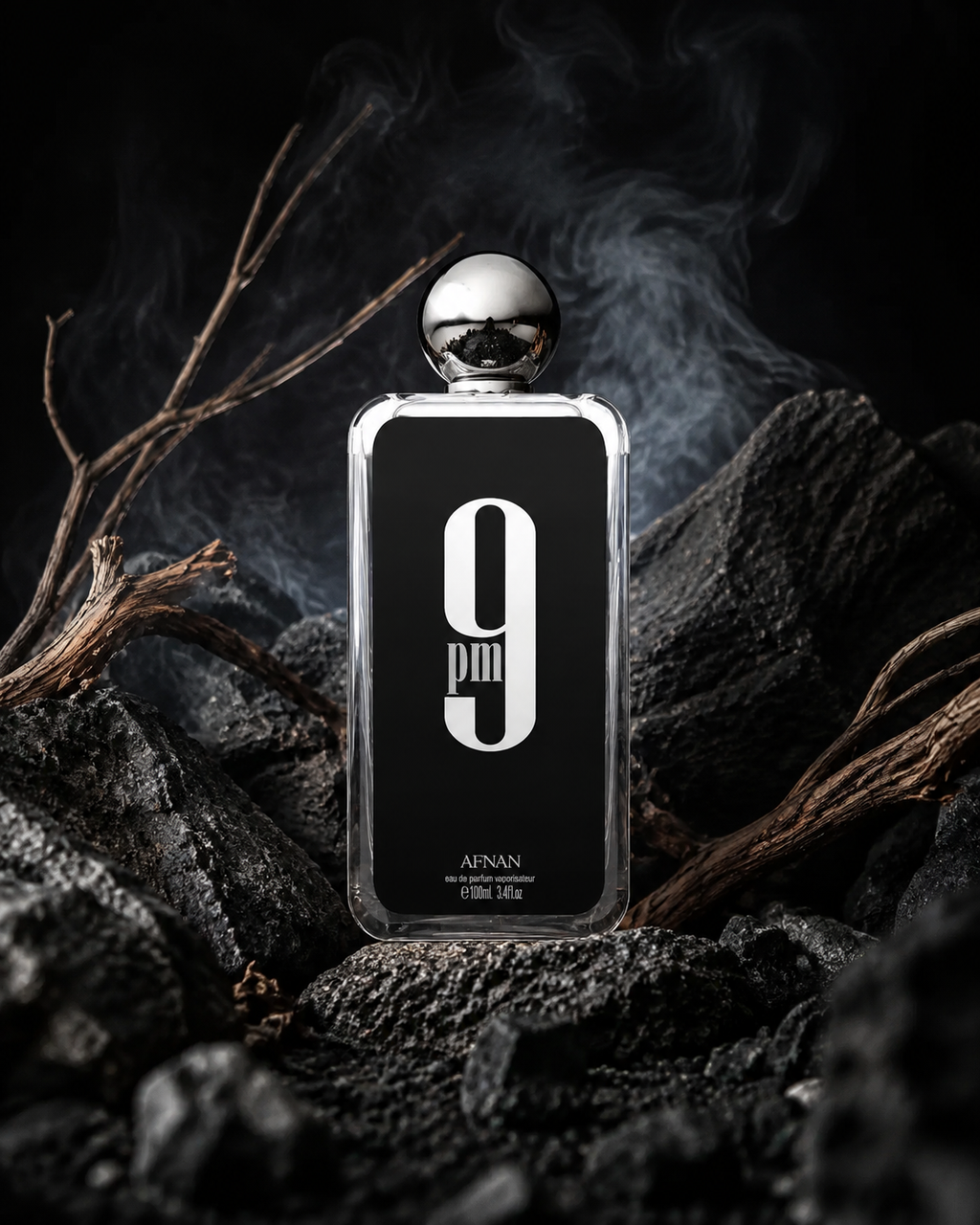 9PM Inspired Perfume for Men — 100ml Alcohol-Free, Long-Lasting Black Bottle